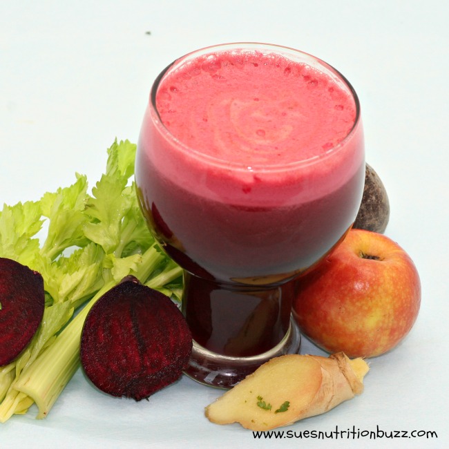 Beet Juice With Celery Ginger To Lower Blood Pressure. Beet Juice